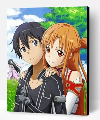 Kirito Asuna Paint By Numbe