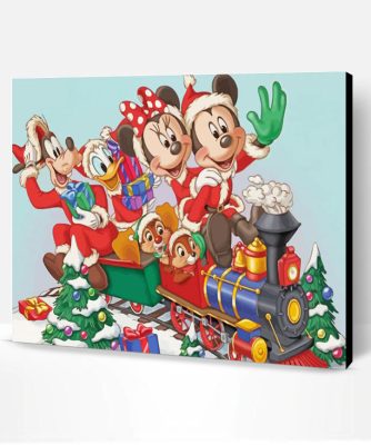 Micky Disney Christmas Paint By Number