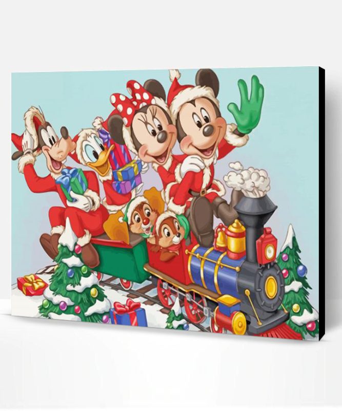Micky Disney Christmas Paint By Number