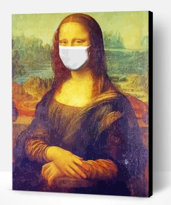 Mona Lisa With Mask Paint By Number