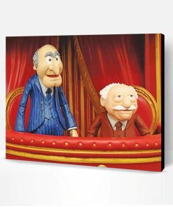 Muppets Waldorf And Statler Paint By Number