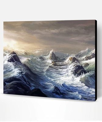 Ocean Storm Art Paint By Number