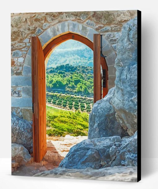 Open Door With View Paint By Number