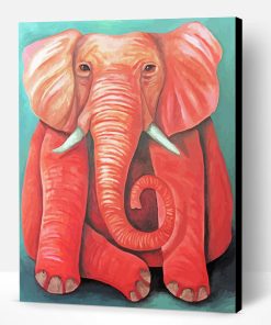 Pink Elephant Paint By Number