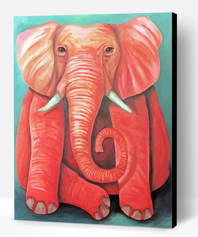 Pink Elephant Paint By Number