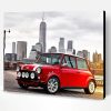 Red Classic Mini Cooper Paint By Number