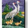 Sandhill Cranes Birds Paint By Number