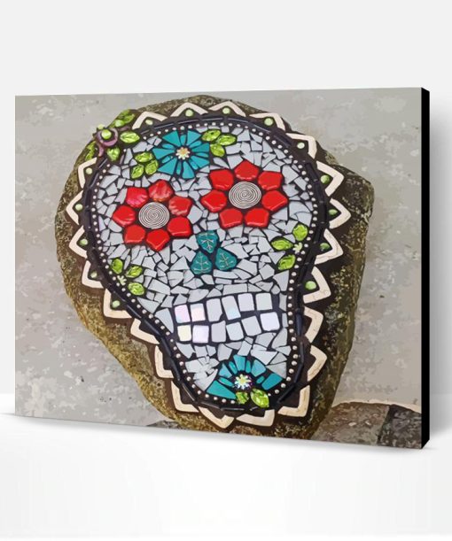 Skull Mosaic Paint By Number