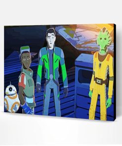 Star Wars Resistance Characters Paint By Number