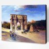 Triumphal Arch In Rome Andreas Achenbach Paint By Number