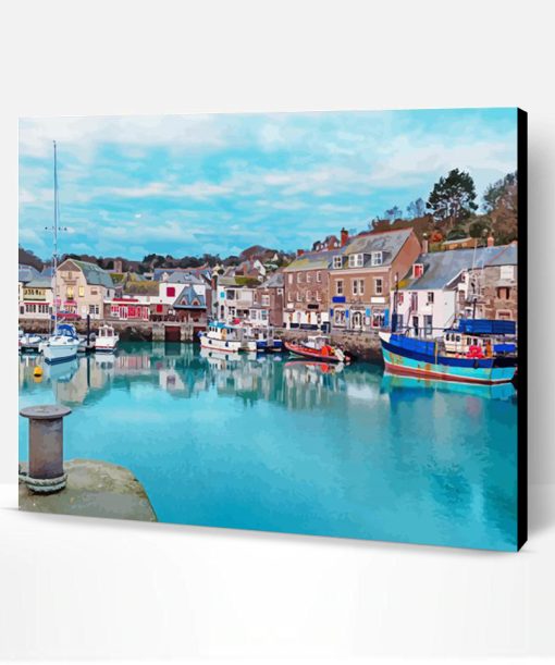 UK Padstow Harbour Paint By Number