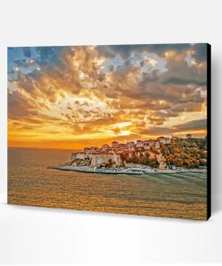Ulcinj At Sunset Paint By Number