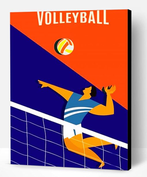 Volleyball Player Paint By Number