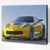 Yellow Corvette Z06 Paint By Number