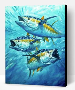 Yellowfin Tuna Fishes Paint By Number