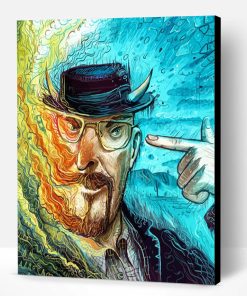Abstract Breaking Bad Character Paint By Number