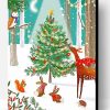 Aesthetic Christmas Wildlife Paint By Numbers