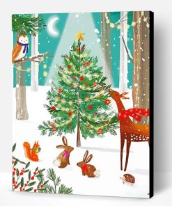 Aesthetic Christmas Wildlife Paint By Numbers
