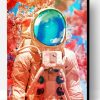 Aesthetic Floral Astronaut Art Paint By Number