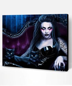 Aesthetic Gothic Vampire Art Paint By Number