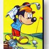 Aesthetic Mickey Mouse Golfing Paint By Number