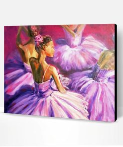 Aesthetic Pink Ballerina Art Paint By Number