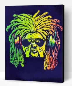 Aesthetic Rasta Dog Paint By Number