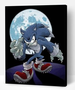 Aesthetic Sonic Werewolf Art Paint By Number