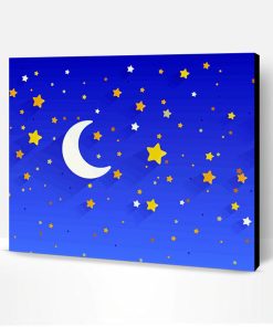 Aesthetic Star And Moon Art Paint By Number