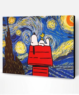 Aesthetic Van Gogh Snoopy Paint By Number