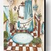 Aesthetic Victorian Bathroom Art Paint By Number