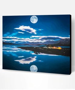 Aesthetic Moonlight On Water Reflection Paint By Number
