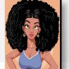 Afro Illustrated Girl Paint By Number