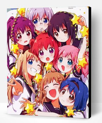 Anime Girls Yuru Yuri Paint By Numbers