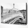 Black And White Half Penny Bridge Paint By Number