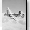 Black And White Bomber B 24 Liberator Paint By Number