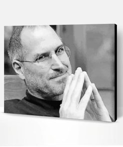 Black And White Steve Jobs Paint By Number