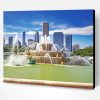 Buckingham Fountain Chicago Paint By Number