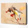 Cedar Waxwing Paint By Number