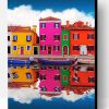 Cities Colorful Water Reflection Paint By Number