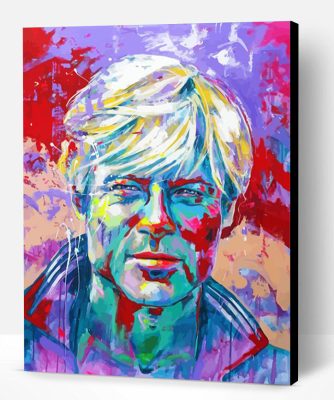 Colorful Robert Redford Art Paint By Number