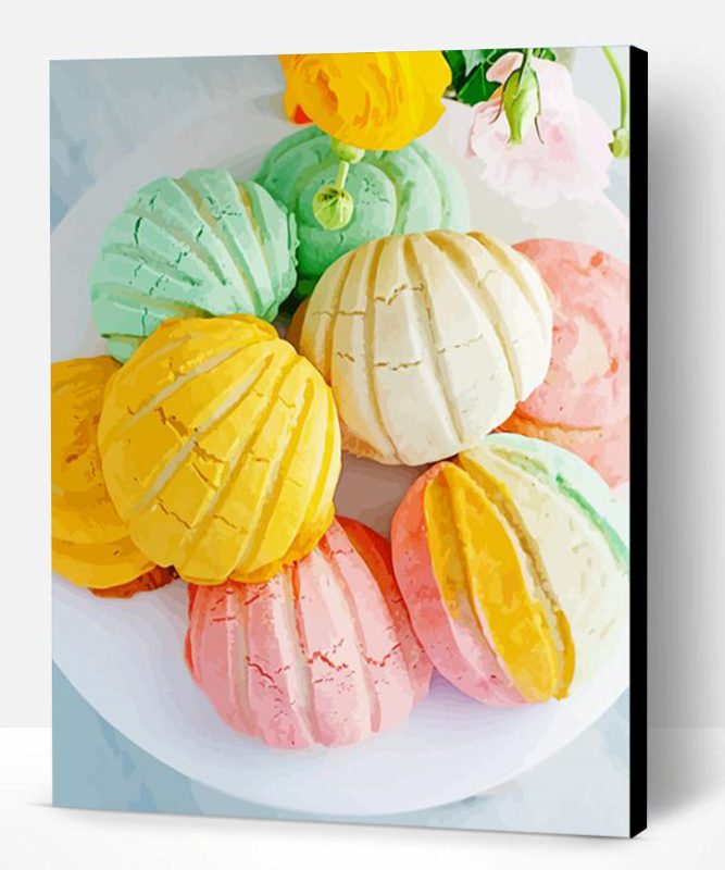 Colorful Pan Dulce Bread Paint By Number