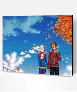 Cute Autumn Couple Paint By Number