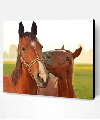 Happy Horses Couple Paint By Number