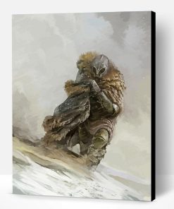 Knight In Snowstorm Paint By Number