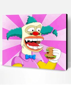 Krusty Clown Art Paint By Number