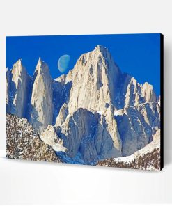 Moon Over Mt Whitney Paint By Number