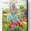 Spring Tulips Woman Paint By Number