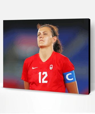 The Footballer Christine Sinclair Paint By Number