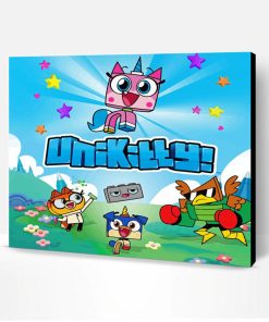 Unikitty Cartoon Poster Paint By Number